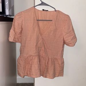 Pink madewell blouse